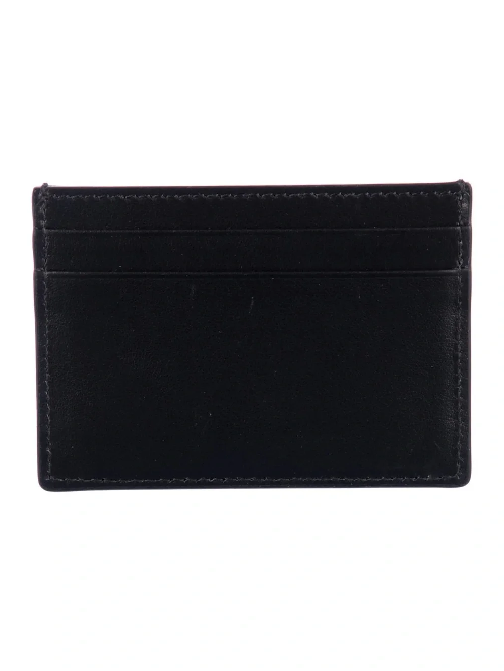 Gucci Vintage Logo Interlocking G Black Leather Card Holder with Dust Bag